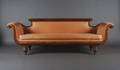 A Late Regency Mahogany Roll End Sofa