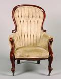 A Victorian Scoop Back Armchair