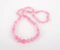 A Chanel Pink Beaded Necklace