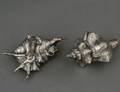 40 TWO FEDERICO BUCCELLATI PURE SILVER SHELL ORNAMENTS