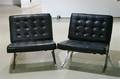 A Pair of Barcelona Chairs After A Design By Mies van der Rohe