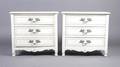 A Pair of French Provincial Style Painted Bedside Tables Widdicomb