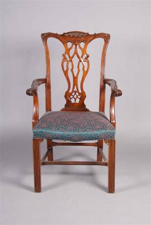 A Mahogany Chippendale Style Chair