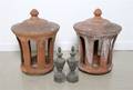 A Pair of French Terracotta Lantern Covers