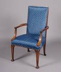 An American Carved Mahogany Armchair