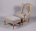 A Louis XV Style Wingback Armchair