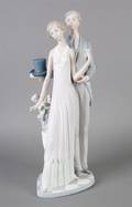 A Porcelain Dancing Couple Lladro