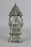 A Southeast Asian Cast Metal Figural Group