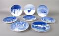 A Group of Bing and Grondahl Porcelain Annual Plates