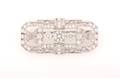 A Platinum and Diamond Brooch