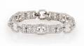 A Platinum and Diamond Bracelet