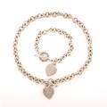 A Sterling Silver Necklace and Bracelet Tiffany  Co