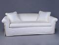 54 FULLY UPHOLSTERED THREE SEATER SOFA
