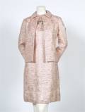 A Christian Dior Pink Brocade Dress and Matching Jacket