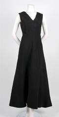 A Givenchy Couture Black Silk Gazar Evening Gown
