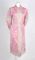 An Emilio Pucci Pink Silk Floral Print Dress