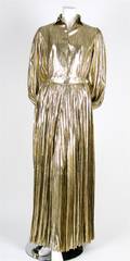A Gold Lurex Evening Ensemble