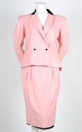 A Valentino Pink Wool Skirt Suit