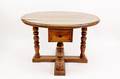 Round Oak Kitchen Table wDrawers