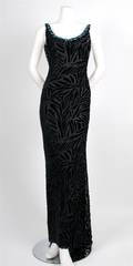 A Gianni Versace Black Evening Gown