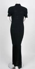 A Versace Black Silk Chiffon Dress
