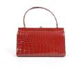 A Red Alligator Handbag