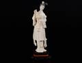 33 CARVED IVORY FIGURE OF A MAIDEN