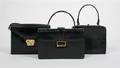 A Group of Three Black Handbags