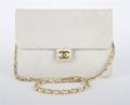 A Chanel Cream Leather Handbag
