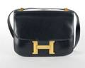 An Hermes Navy Constance Bag