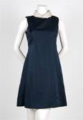 A Chester Weinberg Navy Silk Dress