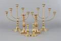 Two Pairs of Brass Candlesticks