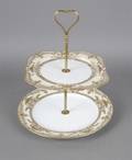 A Noritake Porcelain TwoTier Tray