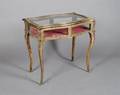 A Louis XV Style Gilt Metal Mounted Vitrine Table