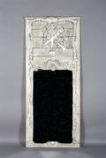 A Louis XV Style Painted and Carved Trumeau Mirror