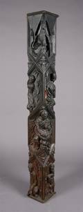A German Carved Newel Post