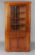 An American Cherry Corner Cabinet