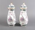 A Pair of Samson Porcelain Lidded Vases