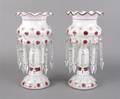 A Pair of Bohemian Glass Lustres