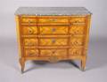 A Louis XVI Marble Top Chest of Drawers