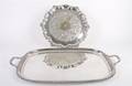 Two Sheffield Silverplate Trays