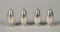 A Set of Ten Georg Jensen Individual Salts and Peppers