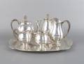 A Six Piece Austrian Silver Tea and Coffee Set