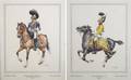 A Collection of Six Prints Depicting European Soldiers