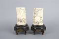 A Pair of Japanese Carved Tusks