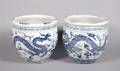 A Pair of Chinese Porcelain Fishbowls