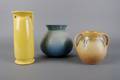 A Collection of Three Roseville Vases