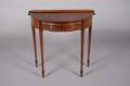 A Demilune Mahogany Veneer Console Table