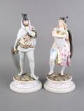 A Pair of Continental Bisque Figures