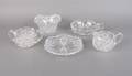 A Collection of Five American Brilliant Period Cut Glass Articles